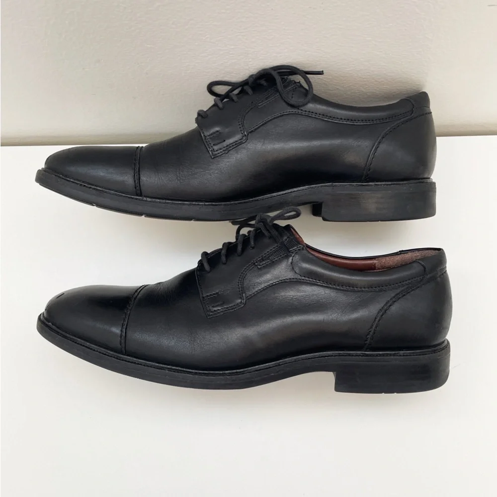 Johnston and Murphy dress shoes Leather Sz 10.5 formal event wedding waterproof